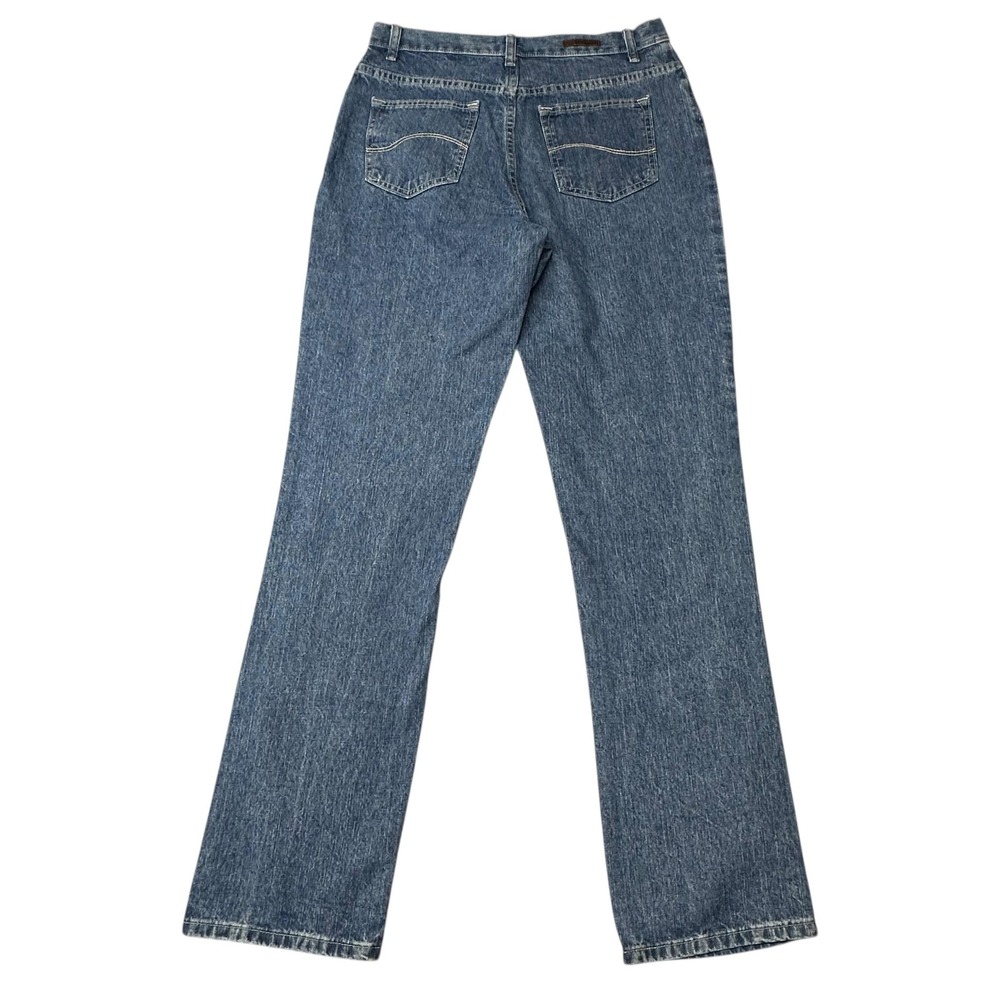 Lee Jeans Womens 10‎ Long Blue Relaxed Fit Straight Leg Denim Classic Casual Y2K